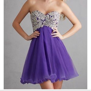 Purple Night Moves Homecoming Dress